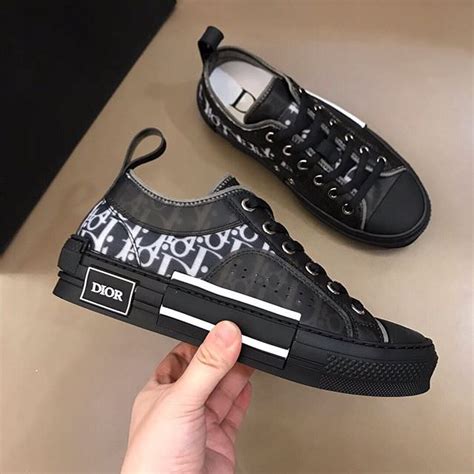 dior low top trainer in black canvas|Dior b23 for sale stockx.